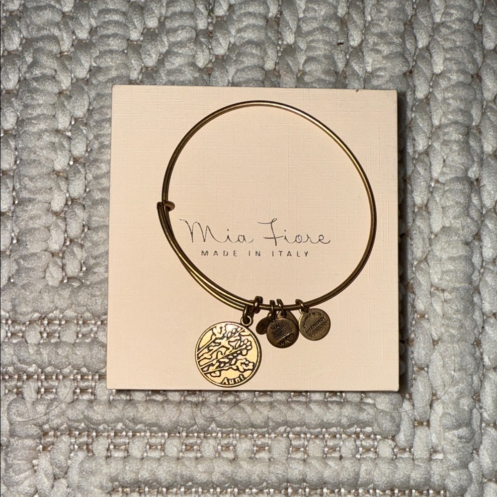 Gold Charm Bracelet alix and ani (AUNT)